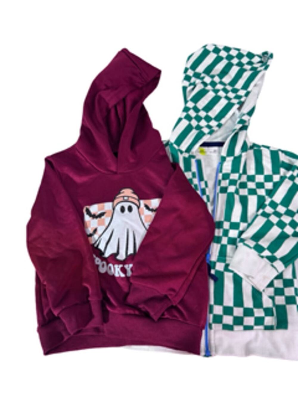 Toddler Boys 2T Epic Threads Checkered Spooky Hoodie 2-Piece Lot